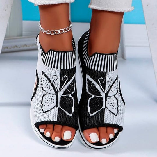 Sommerfeld | Plateau-Sandalen mit offener Zehenpartie