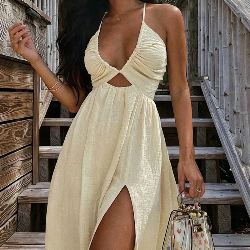 Sommerfeld | Maxikleid mit V-Ausschnitt (1 Kaufen, 1 GRATIS dazu)