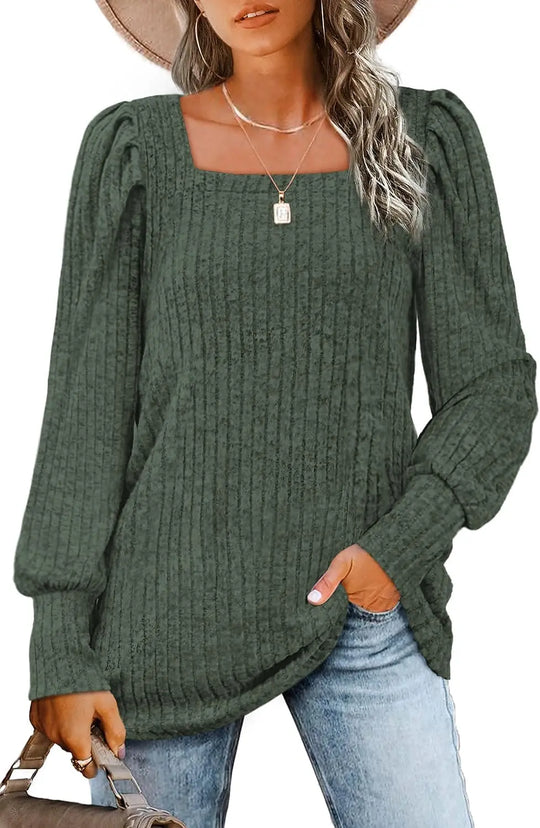 Sommerfeld | Lässiger Pullover mit Quadrat-Ausschnitt