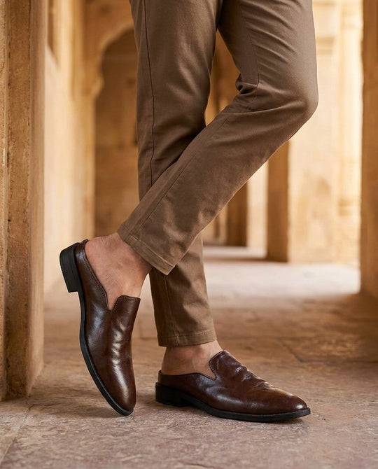 Sommerfeld | Leder-Mules aus Premium-Rindsleder
