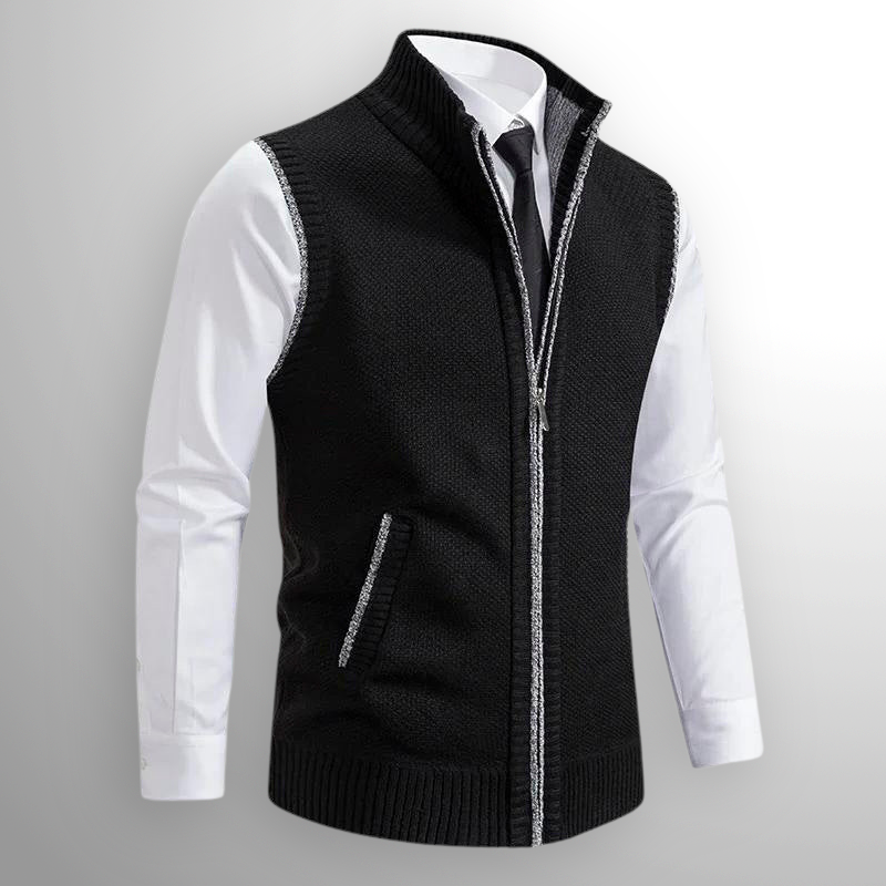 Sommerfeld | Elegante Strickweste mit Reißverschluss für Herren