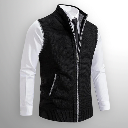 Sommerfeld | Elegante Strickweste mit Reißverschluss für Herren