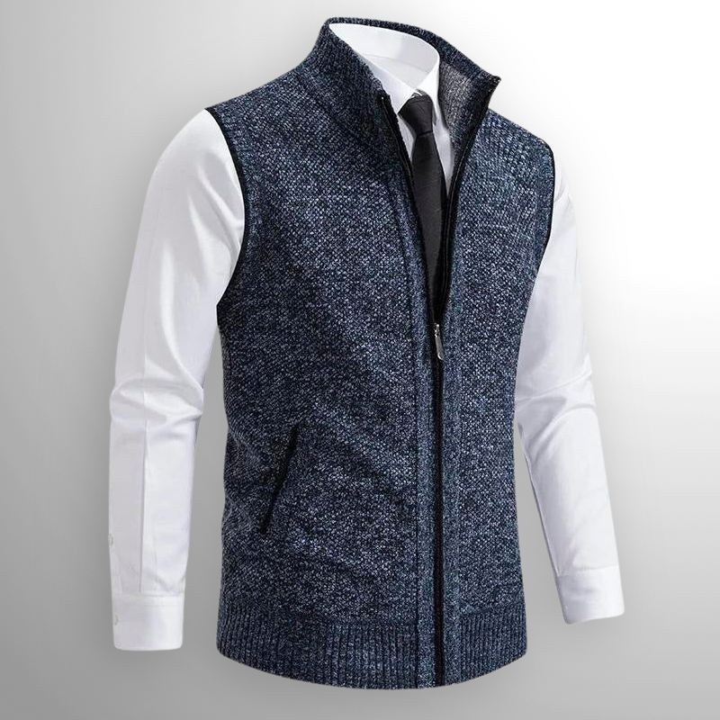 Sommerfeld | Elegante Strickweste mit Reißverschluss für Herren