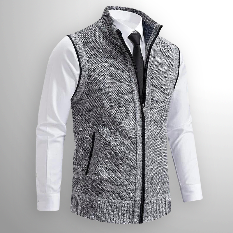 Sommerfeld | Elegante Strickweste mit Reißverschluss für Herren