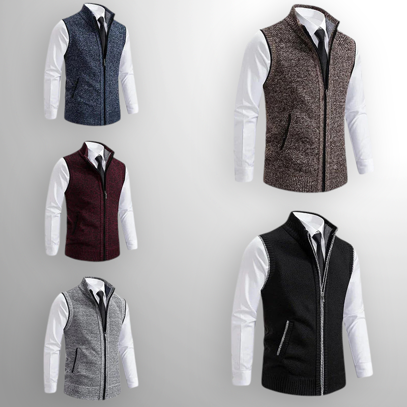 Sommerfeld | Elegante Strickweste mit Reißverschluss für Herren
