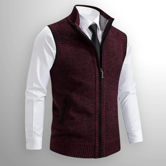 Sommerfeld | Elegante Strickweste mit Reißverschluss für Herren